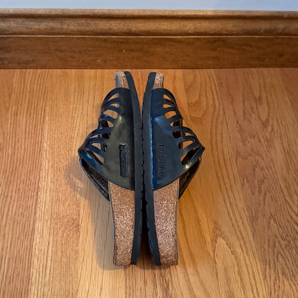 Birkenstock Granada Leather Sandals Black Unisex EU 38 Ladies 7 Men’s 5 Narrow - Picture 7 of 15